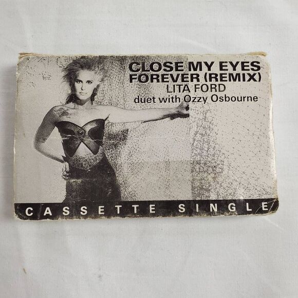 Lita Ford & Ozzy Osbourne – Close My Eyes Forever Cassette Single (1989) - Picture 1 of 3